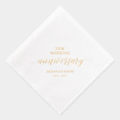 の結婚記念日お祝いの誓いの更新 箔ナプキン (右)