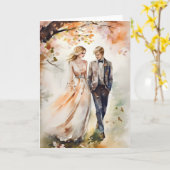 の結婚記念日のバレンタインのグリーティングカード カード (黄色い花)