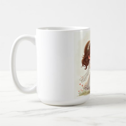 の結婚記念日のマグ コーヒーマグカップ (左)