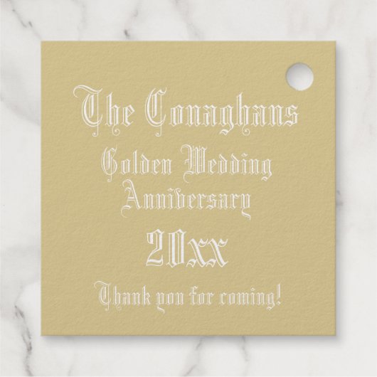 の結婚記念日のライトレターCモノグラム フェイバータグ (裏面)