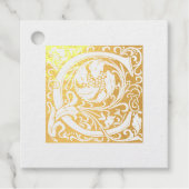 の結婚記念日のライトレターCモノグラム フェイバータグ (正面)