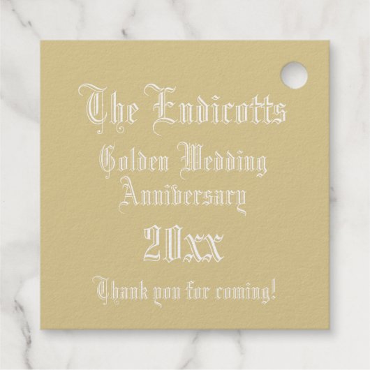 の結婚記念日のライトレターEモノグラム フェイバータグ (裏面)