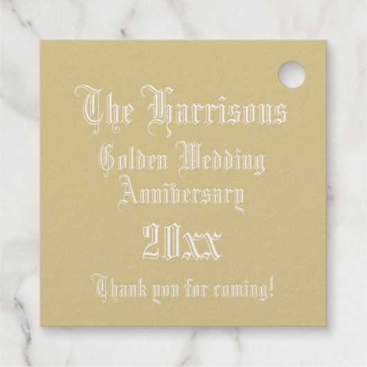 の結婚記念日のライトレターHモノグラム フェイバータグ (裏面)