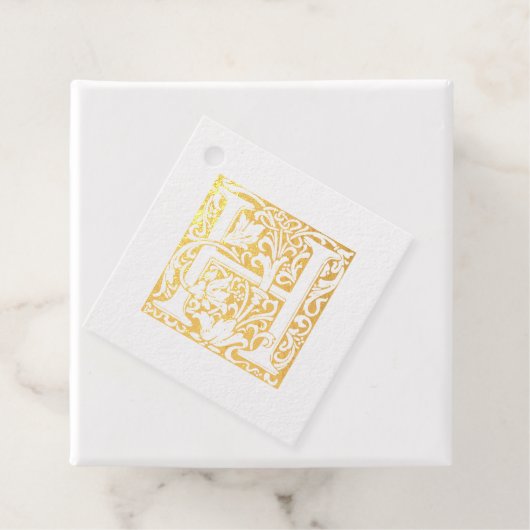 の結婚記念日のライトレターHモノグラム フェイバータグ (箱)