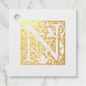 の結婚記念日のライトレターNモノグラム フェイバータグ (正面)