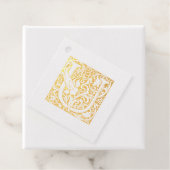 の結婚記念日のライトレターUモノグラム フェイバータグ (箱)