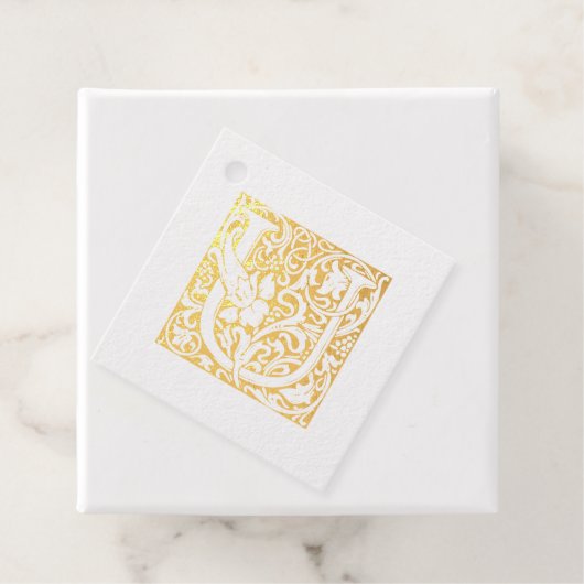 の結婚記念日のライトレターUモノグラム フェイバータグ (箱)