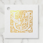 の結婚記念日のライトレターUモノグラム フェイバータグ (正面)