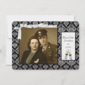 の結婚記念日の更新の誓い 招待状 (正面)