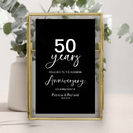 の結婚記念日の歓迎サイン ポスター