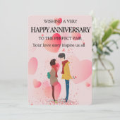 の結婚記念日カード 招待状 (スタンド正面)