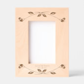 の結婚記念日バラ刻印フレーム レーザー彫刻フレーム (正面)