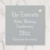 の結婚記念日モノグラム照光文字E フェイバータグ (裏面)