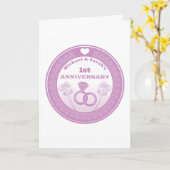 の結婚記念日レースの外観は年を変える カード (黄色い花)