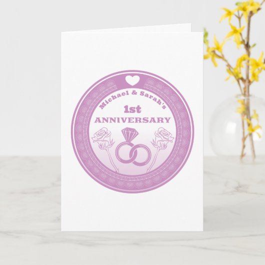 の結婚記念日レースの外観は年を変える カード (黄色い花)