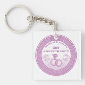 の結婚記念日レースの外観は年を変える キーホルダー (正面)