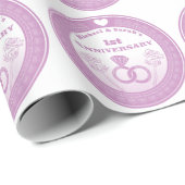 の結婚記念日レースの外観は年を変える ラッピングペーパー (ロールコーナー)