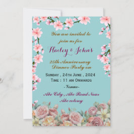 の結婚記念日招待状 招待状