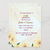 の結婚記念日招待状 招待状 (正面/裏面)