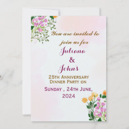 の結婚記念日招待状 招待状