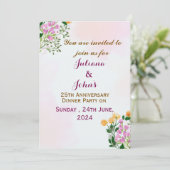 の結婚記念日招待状 招待状 (スタンド正面)