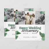 の結婚記念日招待状 招待状 (正面/裏面)