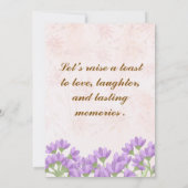 の結婚記念日招待状 招待状 (裏面)