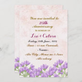 の結婚記念日招待状 招待状 (正面/裏面)