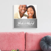 の結婚記念日12x12パーソナライズされた写真 キャンバスプリント (インサイチュ (リビング))