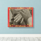 の結婚記念日 キャンバスプリント (インサイチュ (ウッドフロア))