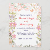 の結婚記念日 招待状 (正面/裏面)