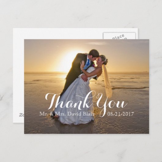 の結婚記念日Thanniversary You Photo Note Cards ポストカード (正面/裏面)