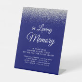 の結婚記憶の青を愛する記念王室の碑 台座サイン (正面)