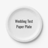 の結婚試験紙プレート ペーパープレート (正面)