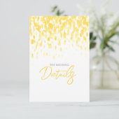 の結婚詳細イエローカスケードアートエンクロージャカード エンクロージャーカード (スタンド正面)