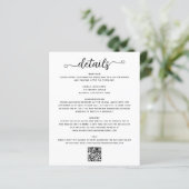 の結婚詳細エンクロージャカード (スタンド正面)