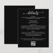 の結婚詳細エンクロージャカード (正面/裏面)