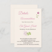 の結婚詳細エンクロージャカード エンクロージャーカード (正面/裏面)