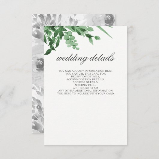 の結婚詳細エンクロージャカー結婚ド エンクロージャーカード (正面/裏面)