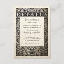 の結婚詳細カード | シャンパンアイビーコレクション