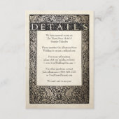 の結婚詳細カード | シャンパンアイビーコレクション エンクロージャーカード (正面)