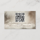 の結婚詳細カードEthereal水の色ニュートラル エンクロージャーカード (裏面)