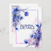 💍の結婚詳細コーンフラワー夢想 エンクロージャーカード (正面/裏面)