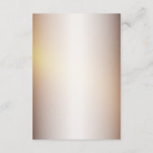 の結婚詳細ゴールデンオレンジホワイトフラワーエレガント エンクロージャーカード (裏面)