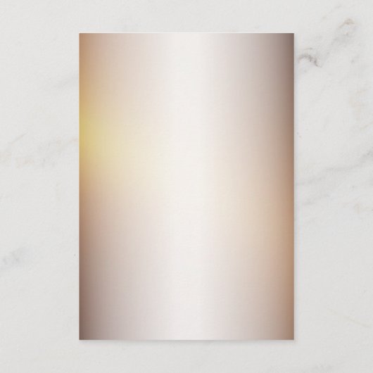 の結婚詳細ゴールデンオレンジホワイトフラワーエレガント エンクロージャーカード (裏面)