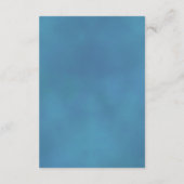 の結婚詳細ターコイズブルーバラQRコードエンクル エンクロージャーカード (裏面)