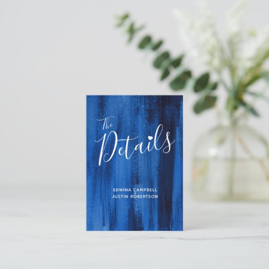 の結婚詳細ブルーサファイアアートエンクロージャカード エンクロージャーカード (スタンド正面)