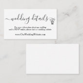 の結婚詳細ミニマルな名刺 名刺 (正面/裏面)