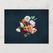 の結婚詳細ワインネイビーBurgundyエンクロージャカード エンクロージャーカード (裏面)