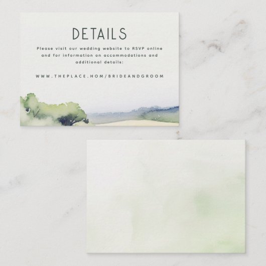 の結婚詳細小型エンクロージャカード エンクロージャーカード (正面/裏面)